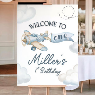 Time Flies When You’re Turning One Welcome Sign