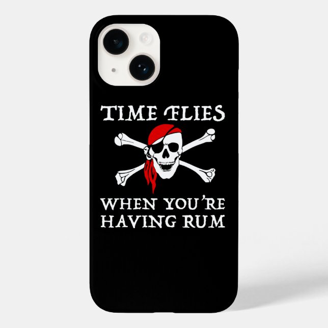 Time Flies When You're Having Rum Case-Mate iPhone Case (Back)