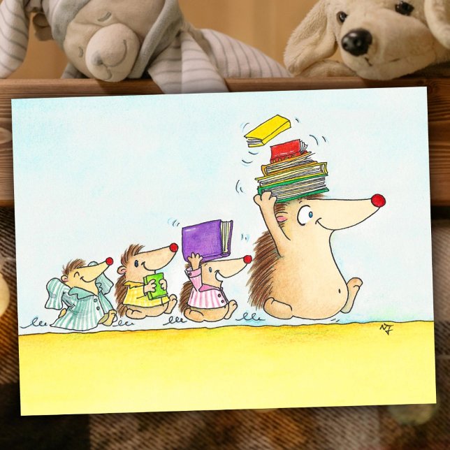 Time for a Bedtime Story Postcard (Creator Uploaded)