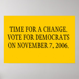 Time for a Change Poster