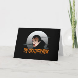 Time for a Coffin Break Tote Bag Card