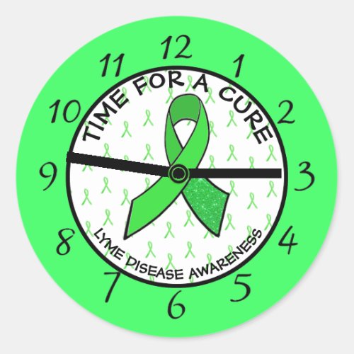 Time for a Cure Lyme Disease Awareness Stickers