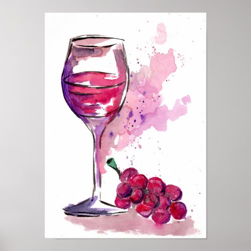 Time for a Glass of Wine Poster