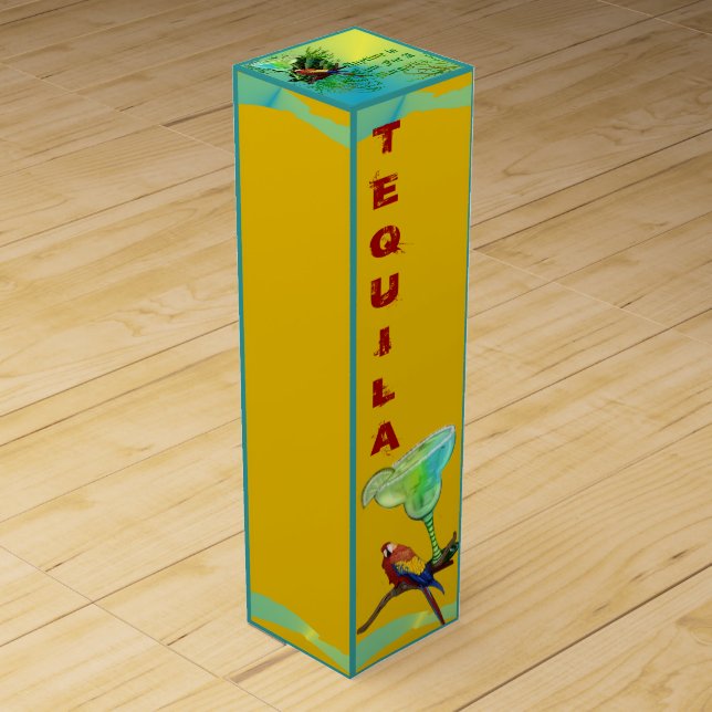 Time For A Margarita Wine Box (Front)