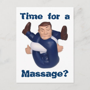 Time for a Massage? postcard I