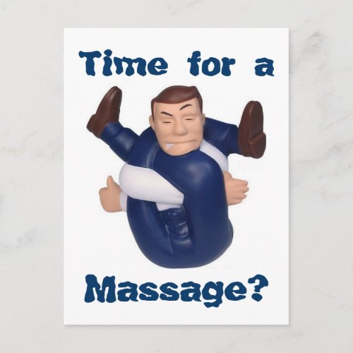 Time for a Massage postcard I