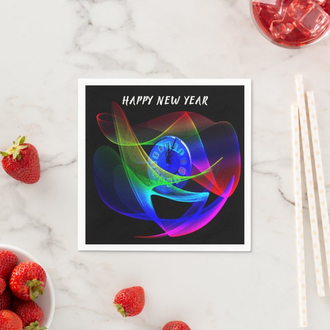 Time for a New Year’s Eve Party Napkins (Insitu)