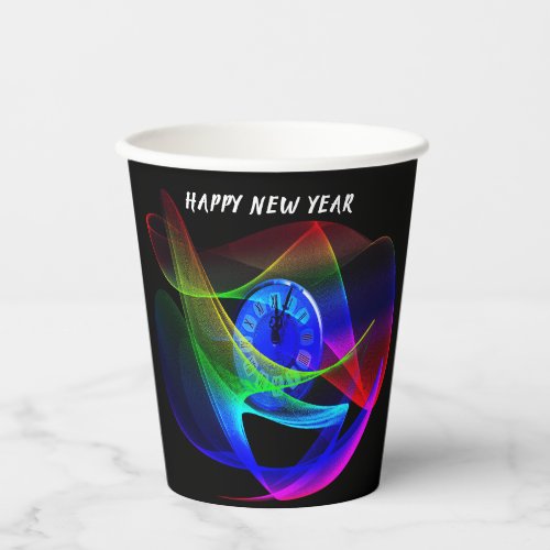 Time for a New Years Eve Party Paper Cups