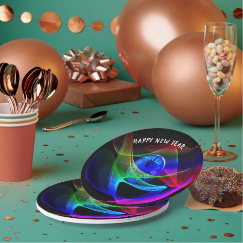 Time for a New Years Eve Party Paper Plates