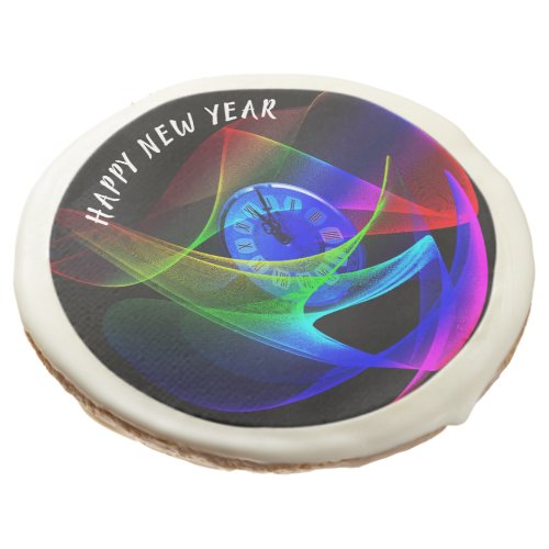 Time for a New Years Eve Party Sugar Cookie