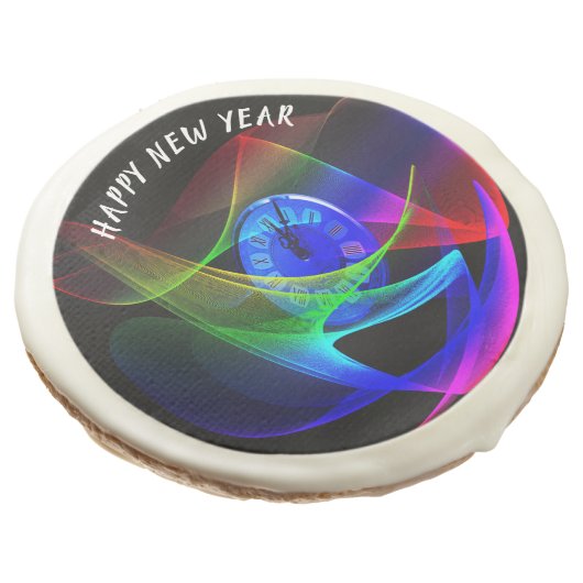 Time for a New Year’s Eve Party Sugar Cookie (Angled)