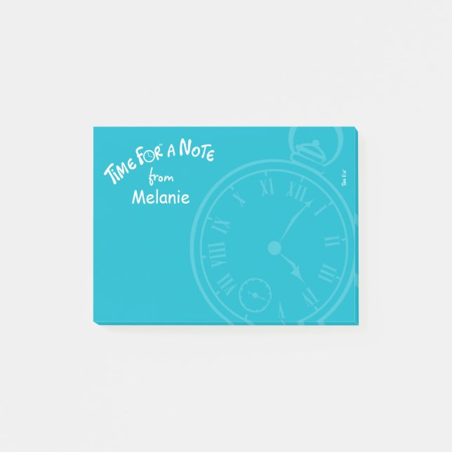 "Time for a note" personalized note (Front)