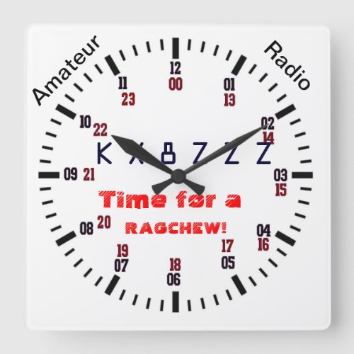 Time for a ragchew Clock