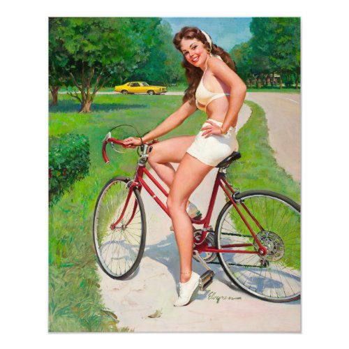 Time for a Ride _ Retro Pin_up Girl Photo Print
