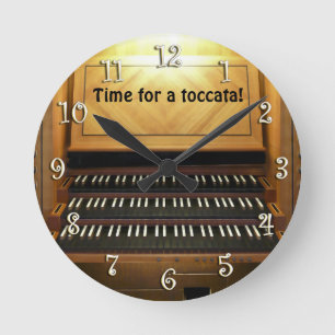 Time for a toccata! organist's wall clock