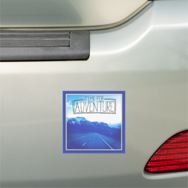 Time For Adventure Car Magnet (In Situ)