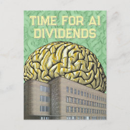Time For AI Dividends Postcard
