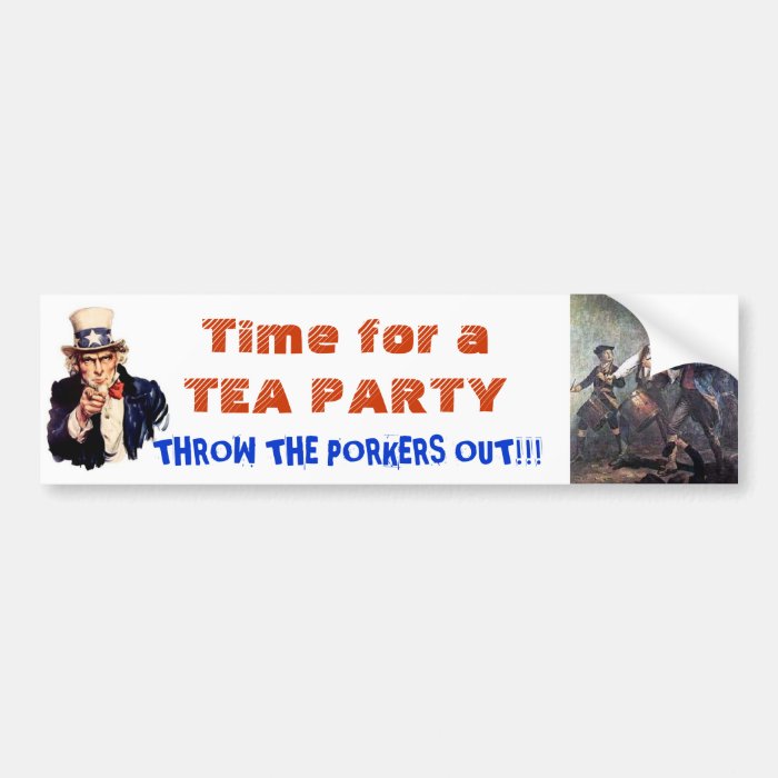 Time for Another Tea Party America Bumper Sticker