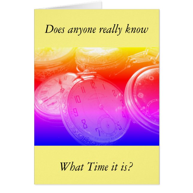 Time for Birthday Happy Birthday greetings Cards (Front)