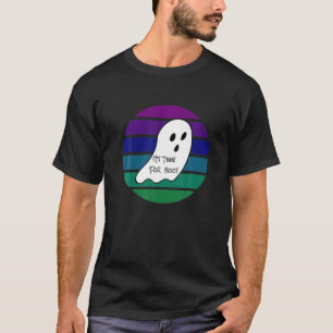 Time For Boos Funny Halloween 2021 Ghost Sunset T-Shirt