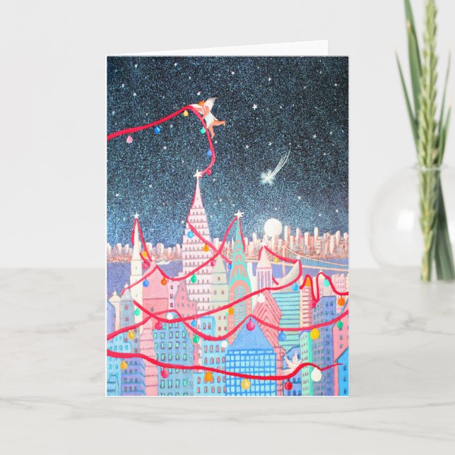 Time for Celebration Greeting Card-Rino Li Causi Holiday Card (Front)