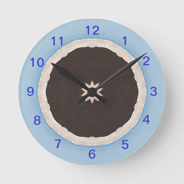 Time for Chocolate Pie Wall Clock | Zazzle