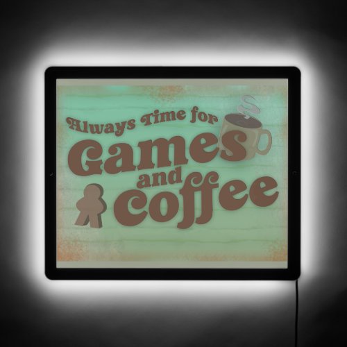 Time for Coffee in Game Room Vintage Art 