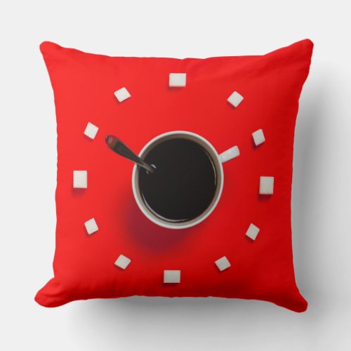 Time for Coffee Throw Pillow