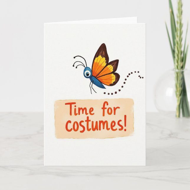 Time For Costumes Fun Card (Front)
