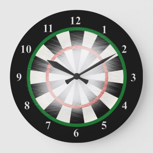 Time for Darts Unique Dart Board Large Clock