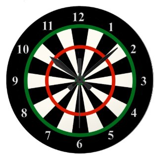 Time for Darts Unique Novelty Wall Clock