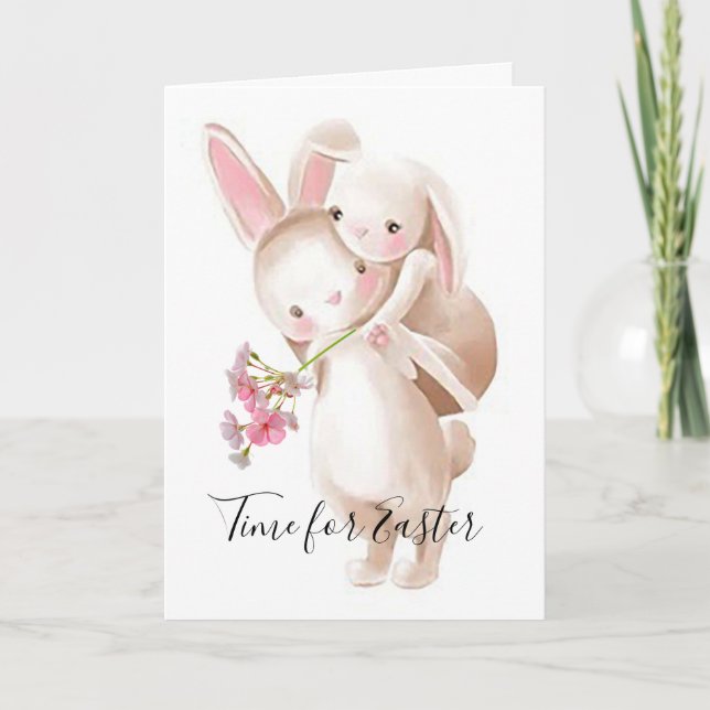 “Time for Easter” Easter Note Card (Front)