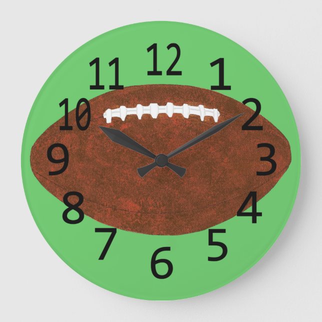 Time for Football Sport Wall Clocks (Front)