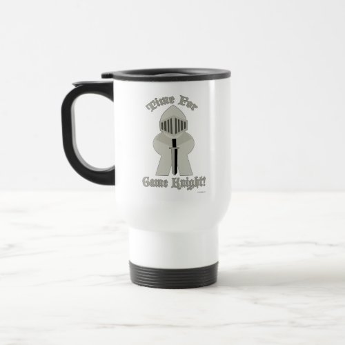 Time For Game Knight Toon Fun Epic Meeple  Travel Mug