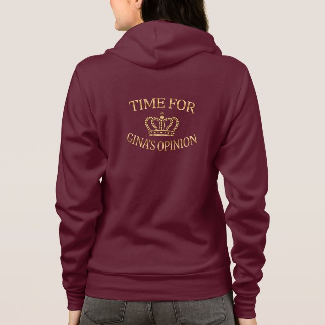 Time for Ginas Opinion Hoodie. Brooklyn 99 Sweater (Back)