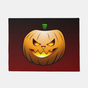 Time for Halloween with Jack O'lantern Doormat