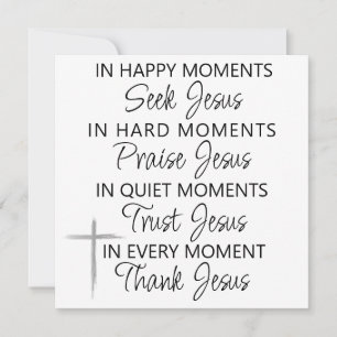 Time For Jesus Greeting Card
