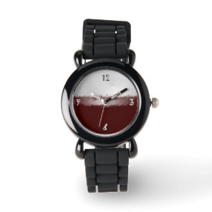 Time for Merlot Wine Glass Watch