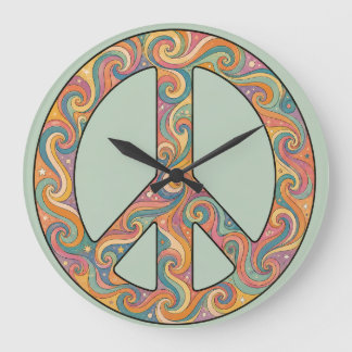 Time for Peace Large Clock