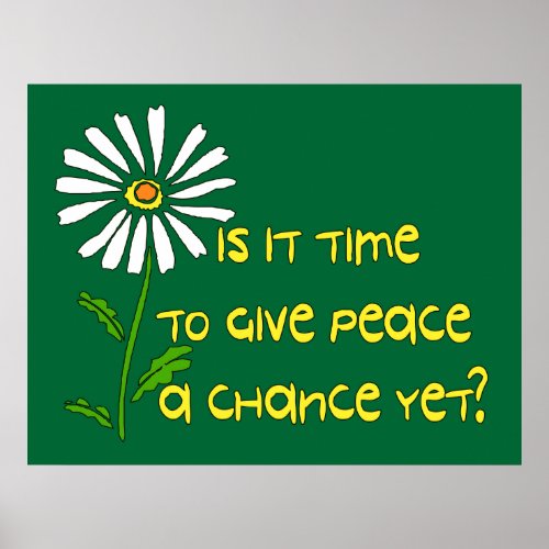 Time For Peace Poster