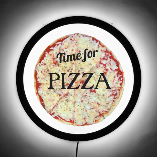 Time for Pizza LED Sign