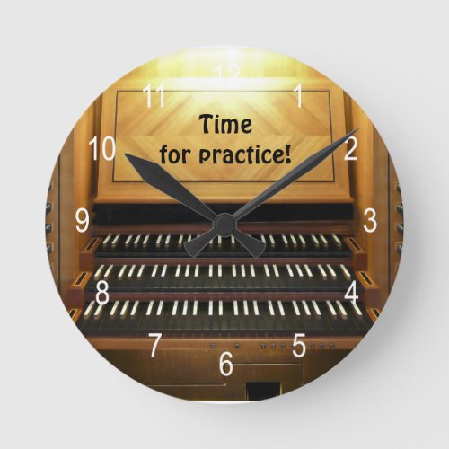 Time for practice musicians wall clock