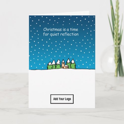 Time for Quiet Reflection Company Christmas Card