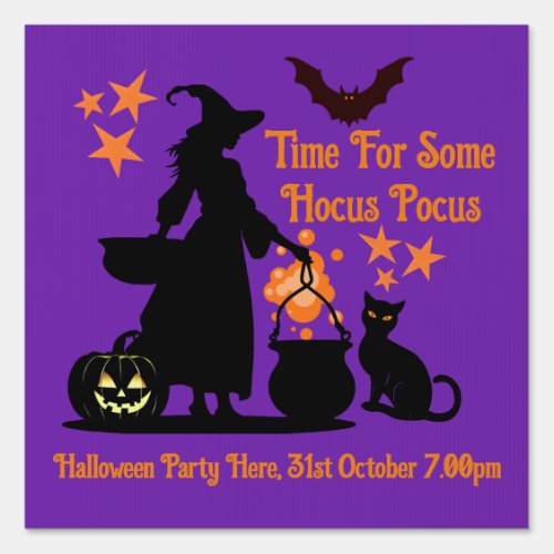 Time For Some Hocus Pocus Halloween Sign