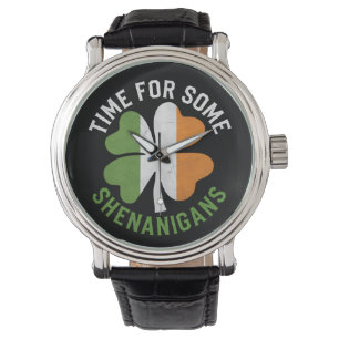 Time For Some Shenanigans Clover St Patrick's Day Watch