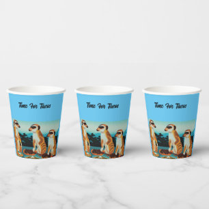 Time For Tacos Meerkat Style, Paper Cups