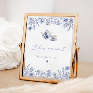 Time For Tea baby Shower  Babies are sweet  Poster