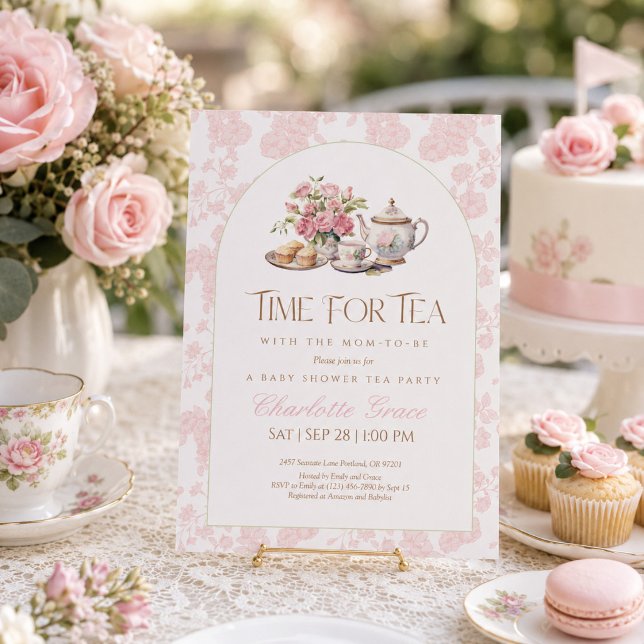 Time for Tea Baby Shower Invitation (Creator Uploaded)