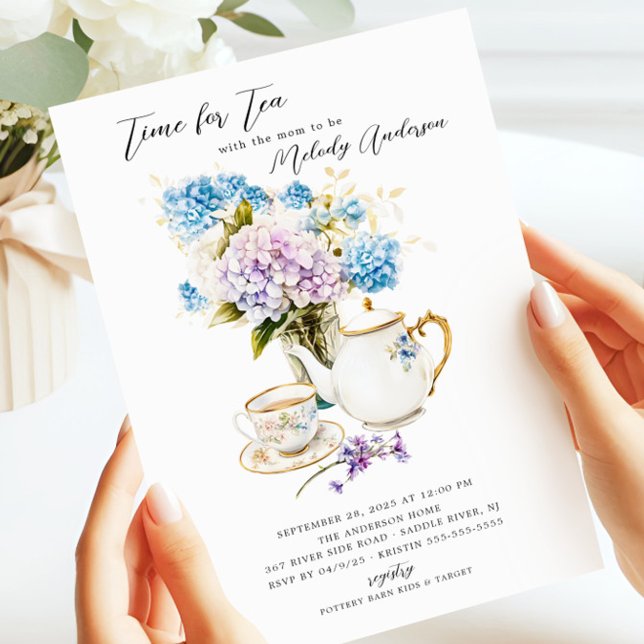 Time for Tea  Baby Shower Invitation (Creator Uploaded)