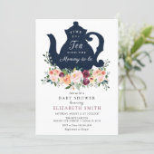 Time for Tea Baby Shower Invitation (Standing Front)